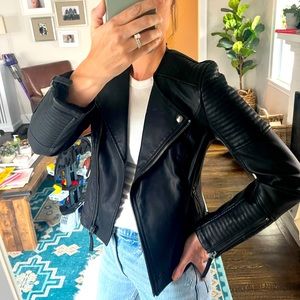 TopShop vegan leather moto jacket